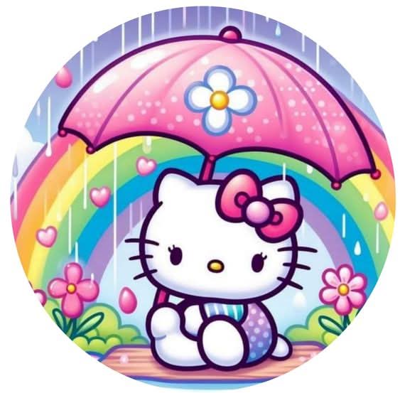 Imagine comestibila, vafa sau icing, format A4, Hello Kitty Imagini comestibile Naty Shop