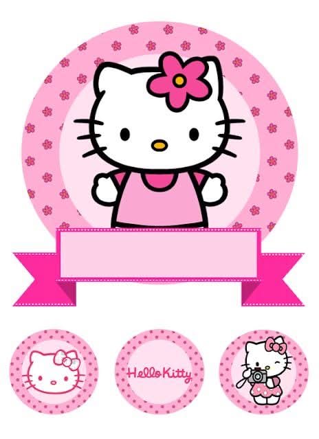 Imagine comestibila, vafa sau icing, format A4, Hello Kitty Imagini comestibile Naty Shop