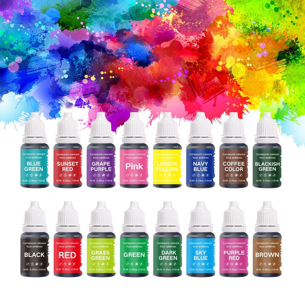Set coloranți alimentar, 10 ml Coloranti Alimentari Naty Shop 16 Stück (1Er Pack)