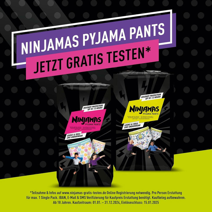 Pantaloni de pijama Ninjamas Spaceship, 9 pantaloni de noapte absorbanți, 8 ani, 27Kg-43Kg Mama si Copilul Naty Shop
