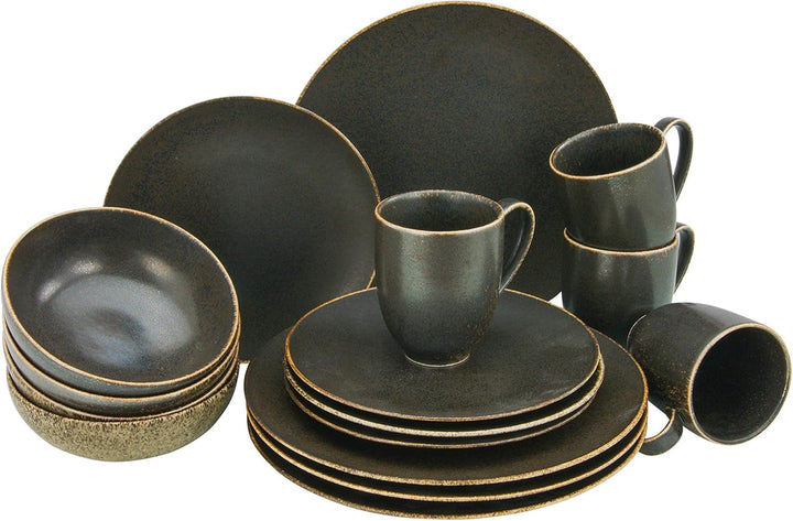Creatable, 22408, Serie RUSTY, 20-Teiliges Geschirrset, Kombiservice Aus Porzellan, Spülmaschinen- Und Mikrowellengeeignet, Qualitätsproduktion Seturi vesela masa Naty Shop 16 Teilig
