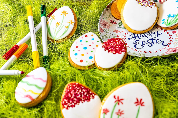 RUF Lebensmittel-Farbstifte, 8 Lebensmittelechte Speisefarben Als Stifte-Set Zum Malen & Schreiben Auf Fondant & Co., Zucker-Stifte Mit Je 2 Spitzen Coloranti Alimentari Naty Shop
