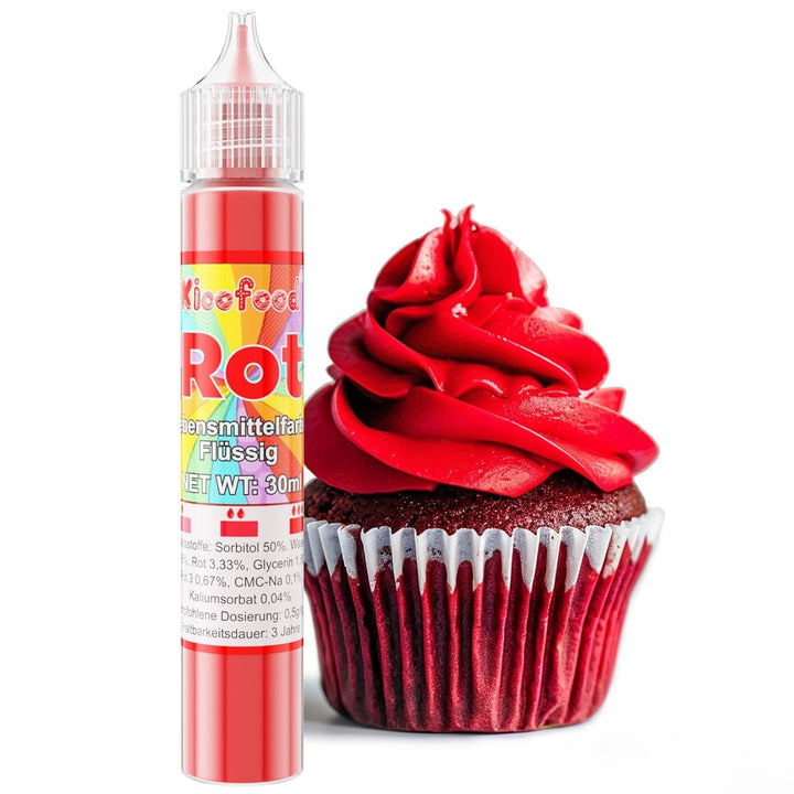 Colorant alimentar lichid, 30 ml Coloranti Alimentari Naty Shop Rosu