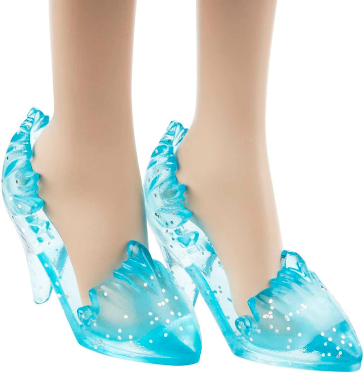 Mattel Disney The Ice Queen Elsa Doll, The Ice Queen Doll, păr blond pieptănat, mobilă, pantofi detașabili, cadouri Disney, jucării de la 3 ani, HLW47 Papusi Naty Shop