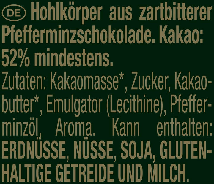 NESTLÉ after EIGHT iepurași mici de ciocolată cu mentă ambalați individual, 3 x 20 grame Bomboane de Ciocolata Naty Shop
