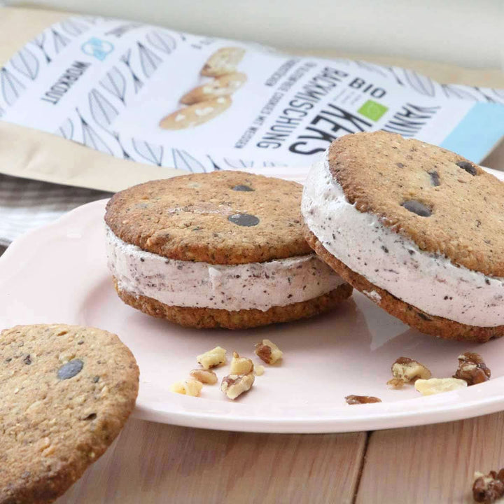Mix pentru biscuiți de ciocolată vegani, fara zahar adaugat, cu faina de migdale Bucatarie Naty Shop