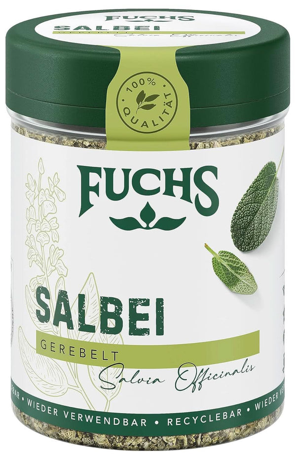 Fuchs, Salvie, Notă acră, delicat amară pentru Ravioli sau Gnocchi, 14 grame Condimente Naty Shop