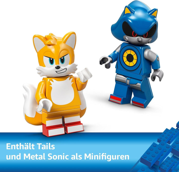 LEGO Sonic the Hedgehog Cyclone Vs. Metal Sonic - Jucărie Mechs de colecționat cu 2 minifigurine de jocuri video - Idee de cadou pentru băieți și fete de la 8 ani și adolescenți fani ai jocurilor 77002 Seturi de constructie Besuche den LEGO-Store