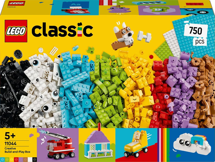 Set creativ LEGO Classic pentru construcție și joacă - set cu cărămizi colorate - construiește o casă, un câine, o mașină amuzantă, o claviatură de pian și un curcubeu - set de artizanat pentru băieți și fete de la 5 ani Seturi de constructie Besuche den LEGO-Store