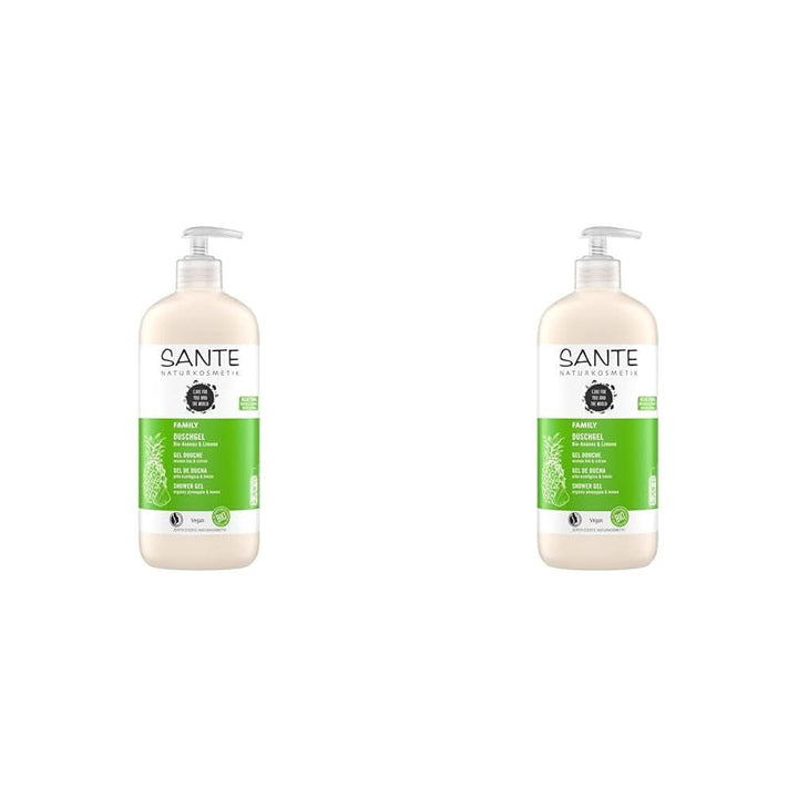 SANTE Natural Cosmetics Gel de duș răcoritor cu parfum de citrice, 950 ml Duș și baie Naty Shop 2 bucati x 950 ml Fructat, proaspăt