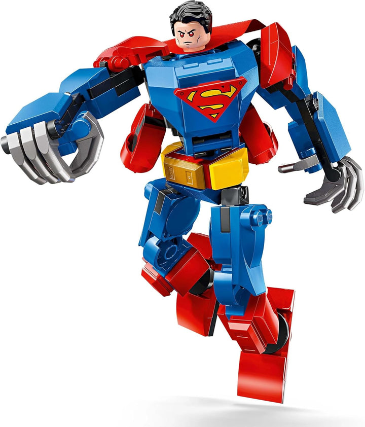 LEGO DC Superman Mech Vs. Lex Luthor - Jucărie de supererou cu 2 minifigurine - Figurină de acțiune construibilă cu brațe, picioare și degete mobile - Cadou pentru băieți și fete cu vârsta peste 6 ani 76302 Seturi de constructie Besuche den LEGO-Store