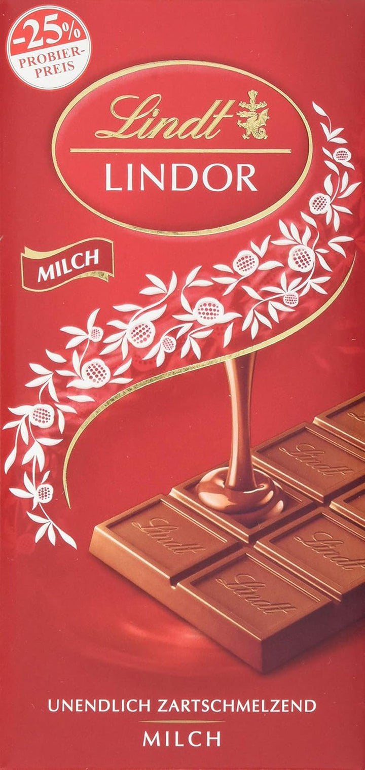 Lindt Schokolade LINDOR Pistazie, Promotion | 100 G | Feinste Vollmilch-Schokolade Mit Unendlich Zartschmelzender Füllung Mit Pistaziengeschmack | Schokoladentafel | Schokoladengeschenk, 2023 Version Naty Shop 100 G Milch