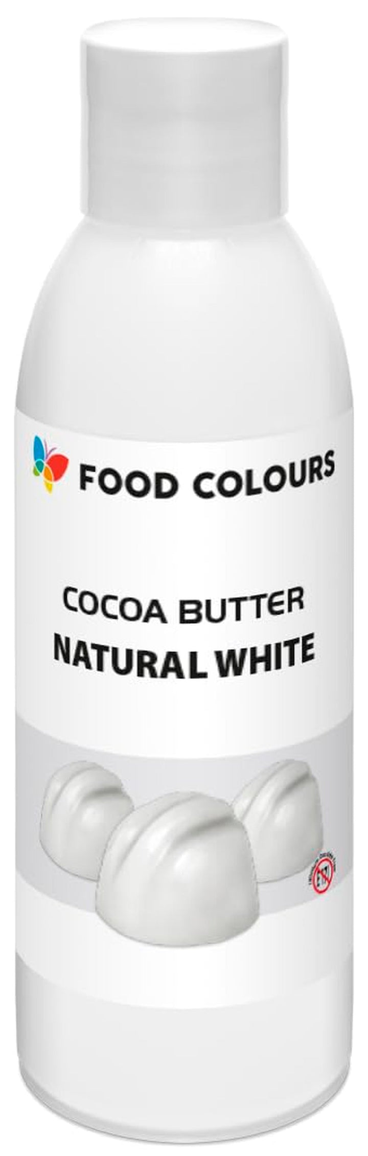 Food Colors, NATURAL WHITE, 100 grame, Colorant alimentar pe bază de unt de cacao Coloranti Alimentari Naty Shop Default Title