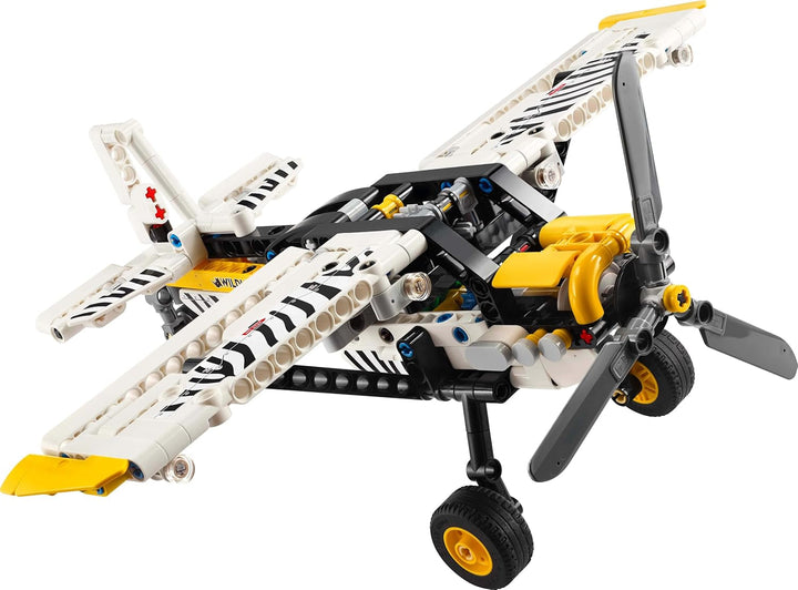 Avion cu elice LEGO Technic, jucărie construibilă pentru copii, cadou pentru băieți și fete de la 8 ani, model de avion cu elice rotativă și motor cu piston cu 4 cilindri 42198 Seturi de constructie Besuche den LEGO-Store