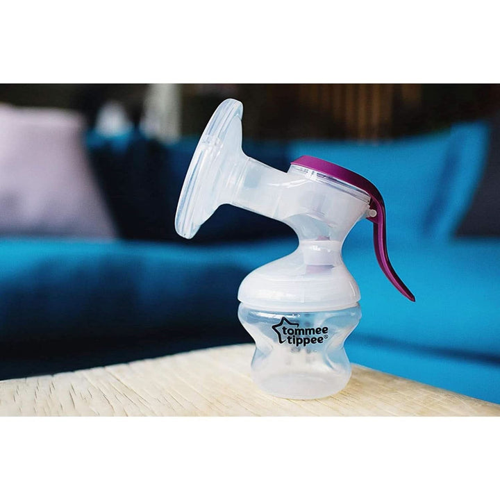 Tommee Tippee „Made for Me” Pompă de sân manuală, mâner ergonomic, fără Bpa, transparentă Accesorii Hrana si Alaptare Bebe Naty Shop