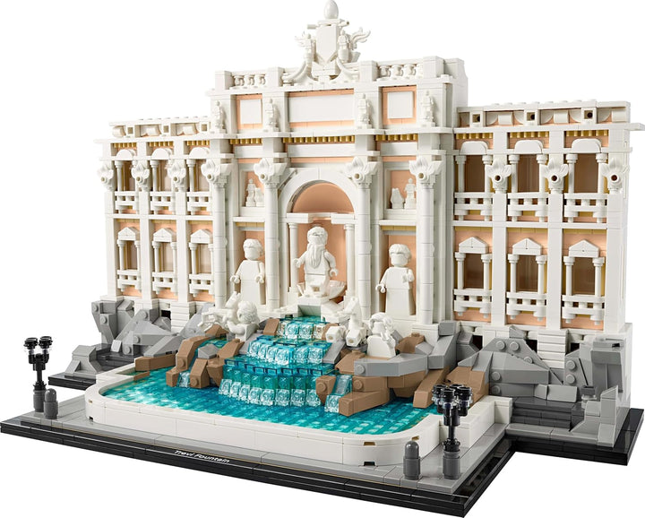 LEGO Architecture Trevi Fountain - Model al unui punct de reper din Roma cu sculpturi Minifigures - piesă de colecție pentru birou și sufragerie - cadou pentru adulți și iubitori de arhitectură 21062 Seturi de constructie Besuche den LEGO-Store
