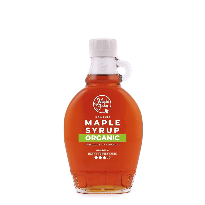 Maplefarm - Sirop de arțar organic pur canadian închis, grad A, închis, aromă puternică - 250 ml Indulcitori Naty Shop 250 ml