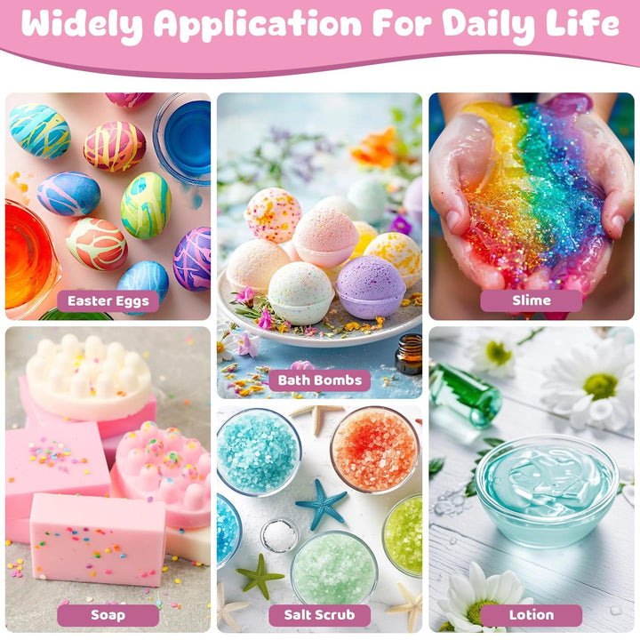 Colorant alimentar 12 culori x 10 ml - Coloranți alimentari lichizi pentru copt prăjituri, fursecuri, macaroane - Colorant alimentar foarte concentrat pentru decorarea torturilor, lichid pentru colorarea băuturilor, săpunuri DIY