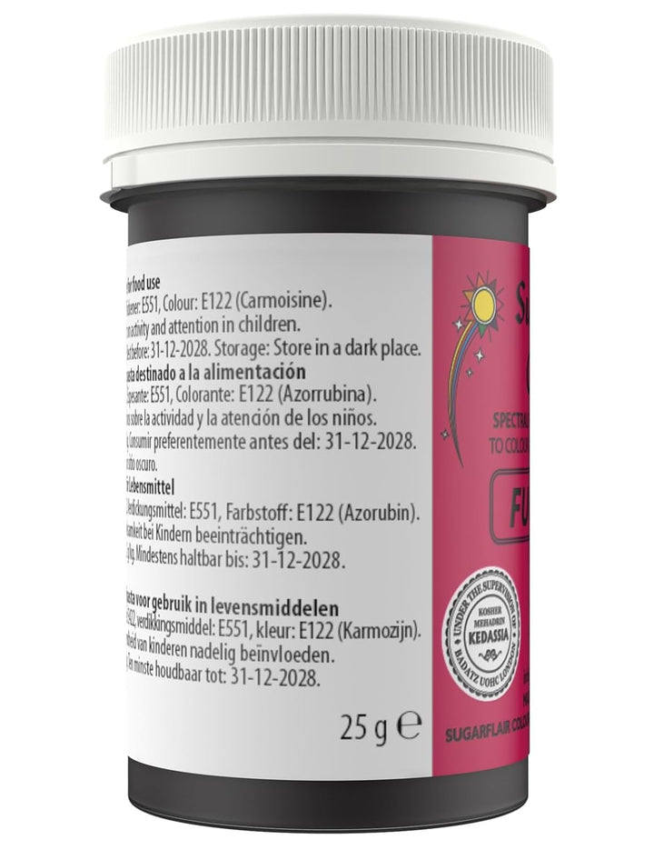 Sugarflair Spectral Fuchsia Lebensmittelfarbe Paste, Hochkonzentrierte Lebensmittelfarbe Für Buttercreme, Zuckerpaste, Royal Icing, Kuchenmischungen Und Mehr! Lebensmittelfarbstoff - 25G Coloranti Alimentari Naty Shop