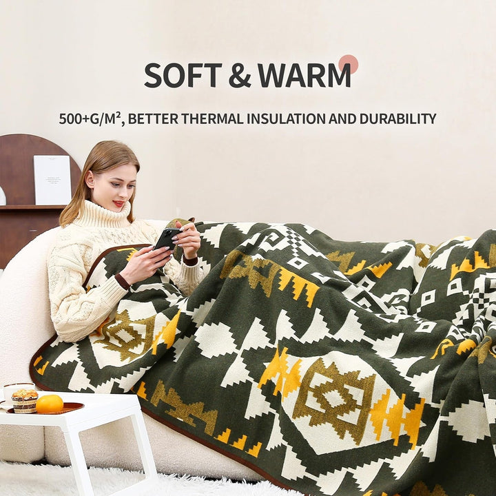 ACUSHLA 200.7X160 Cm, 1.7 Kg, pătură, pătură de lână, pătură caldă de călătorie, pătură tricotată, decorativă, pături pentru canapea, scaun, canapea, pat, living, camping, potrivită pentru toate anotimpurile Ww203 Paturi si Cuverturi Besuche den ACUSHLA-Store