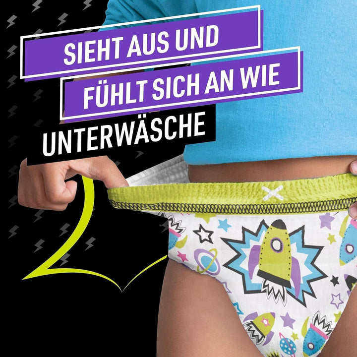 Pantaloni de pijama Ninjamas Spaceship, 10 pantaloni de noapte absorbanți, 7 ani, 17Kg-30Kg Mama si Copilul Naty Shop