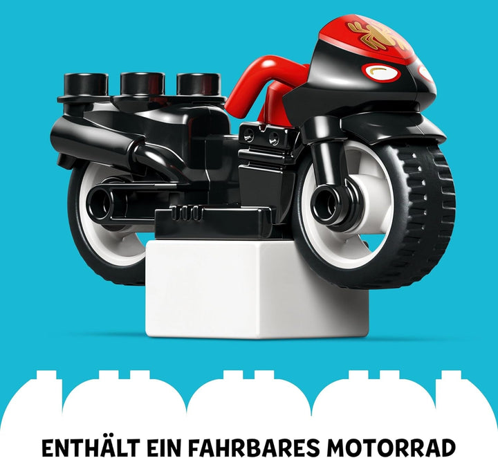 LEGO DUPLO Marvel Spins Motorcycle Adventure, Playset de fantezie pentru serialul TV Spidey și super prietenii săi, jucărie educativă de construit și reconstruit pentru copiii de 2 ani și peste 10424 Seturi de constructie Besuche den LEGO-Store