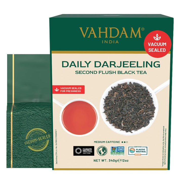 VAHDAM, ceai verde cu mușețel, mentă și citrice (100 g) Ceai natural 100% | Ceai verde, flori de mușețel, mentă, coji de portocală, ceai de mușețel | Direct de la sursa din India