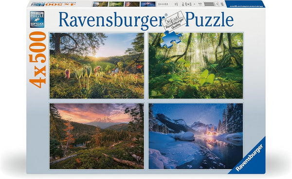 Ravensburger Puzzle - 4 Seasons - 4X 500 piese puzzle jigsaw pentru adulți și copii cu vârsta de peste 12 ani Puzzle Naty Shop Titlu implicit