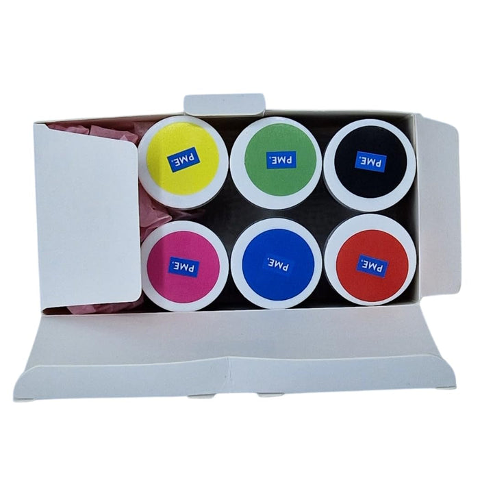 PME, Pachet de 6 coloranți alimentari sub formă de pastă, 25 grame fiecare Coloranti Alimentari Naty Shop