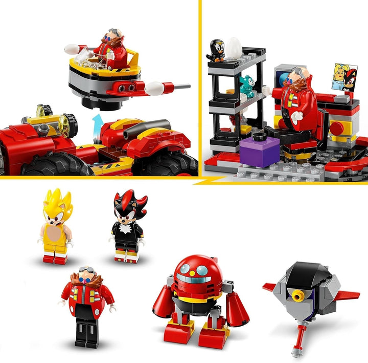 LEGO Sonic the Hedgehog Super Sonic Vs. Egg Drillster, set de jocuri video de aventură, cadou pentru copii, set cu Shadow și Dr Eggman pentru băieți și fete de la 8 ani 76999 Seturi de constructie Besuche den LEGO-Store