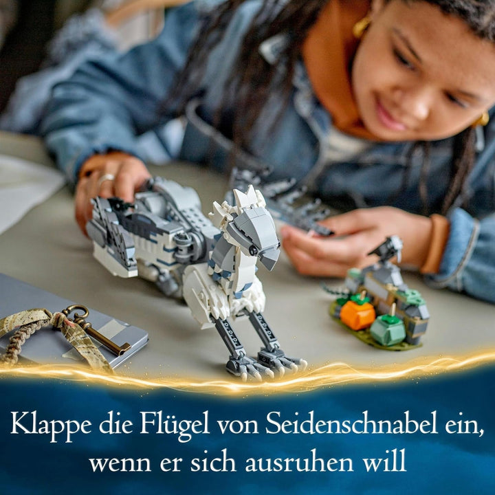 LEGO Harry Potter Hippogriff Buckbeak, jucărie creatură mitică de colecționat, set de joacă creativ pentru copii, cadou pentru băieți, fete și toți fanii 76427 Seturi de constructie Besuche den LEGO-Store