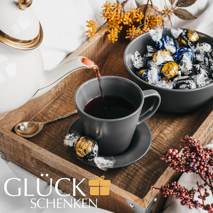 Bile de ciocolată Lindt LINDOR 70% cacao Extra Dark, pungă de 99 grame Bomboane de Ciocolata Naty Shop