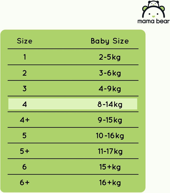 Scutece Mama Bear Disney Ultra Dry mărimea 4 (8-14 kg), alb, 84 bucăți (1 pachet) Naty Shop