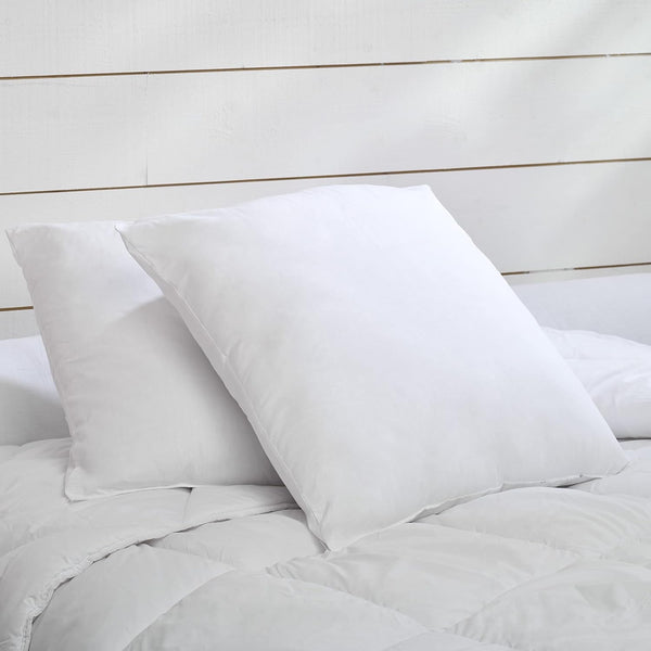 Blue Câlin Set de 2 perne cu confort ferm "Alaska", super umplutură, 100% bumbac Percale Envelope, alb, 65 X 65 cm formă pătrată Perne standard Naty Shop Formă pătrată 65 X 65 Cm