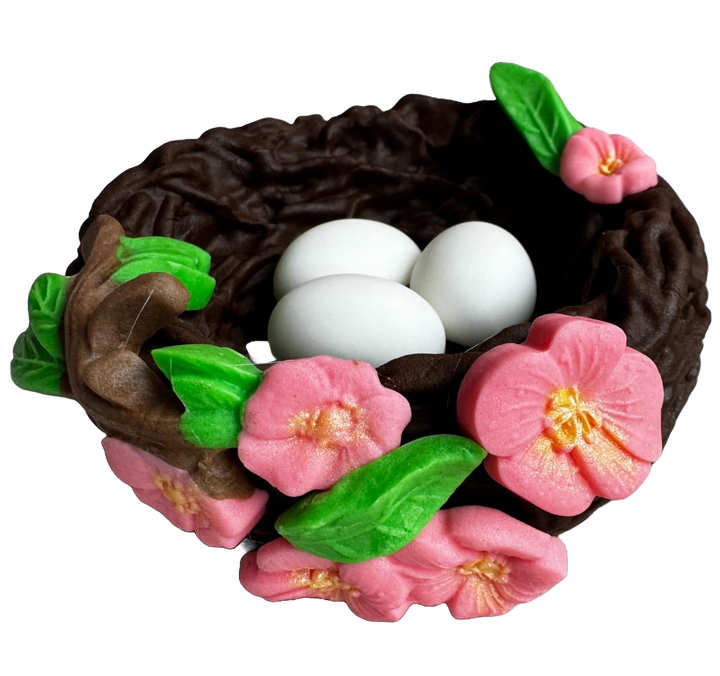 Decoratiune comestibila din pasta de zahar, Cuib de pasari Decoratiuni din Pasta de Zahar Nati Shop