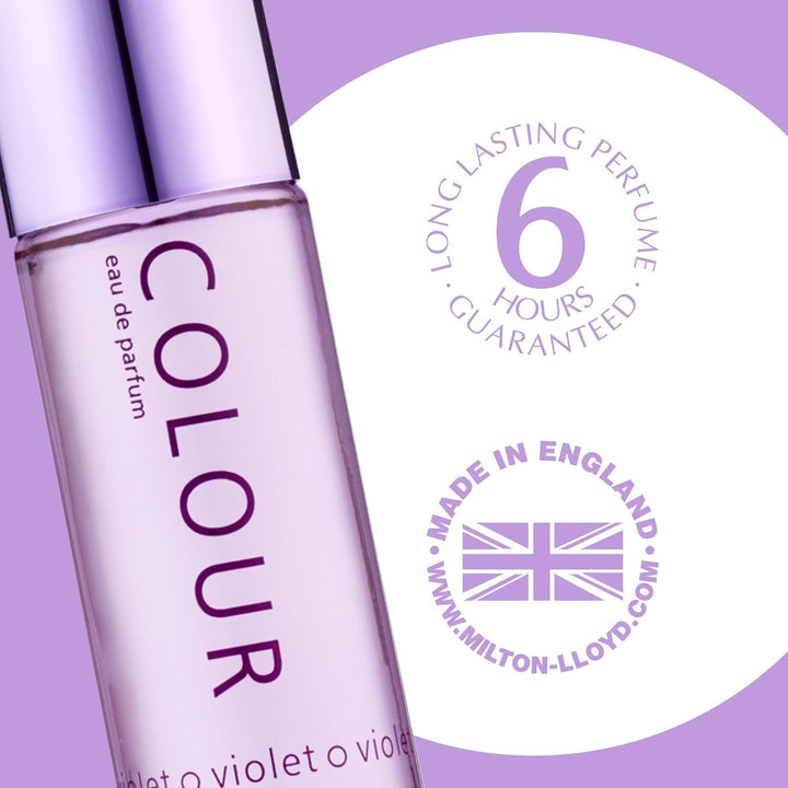 Parfum COLOUR ME Violet pentru femei. 50 ml Apă de parfum. Parfum de lux - Parfum pentru femei, Parfumuri de lungă durată pentru femei de la Milton-Lloyd