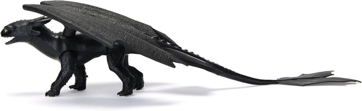 Dreamworks How to Train Your Dragon, 22cm lungime dragon de bază figura Toothless, jucărie pentru copii cu vârsta de 4+ Action figures Naty Shop