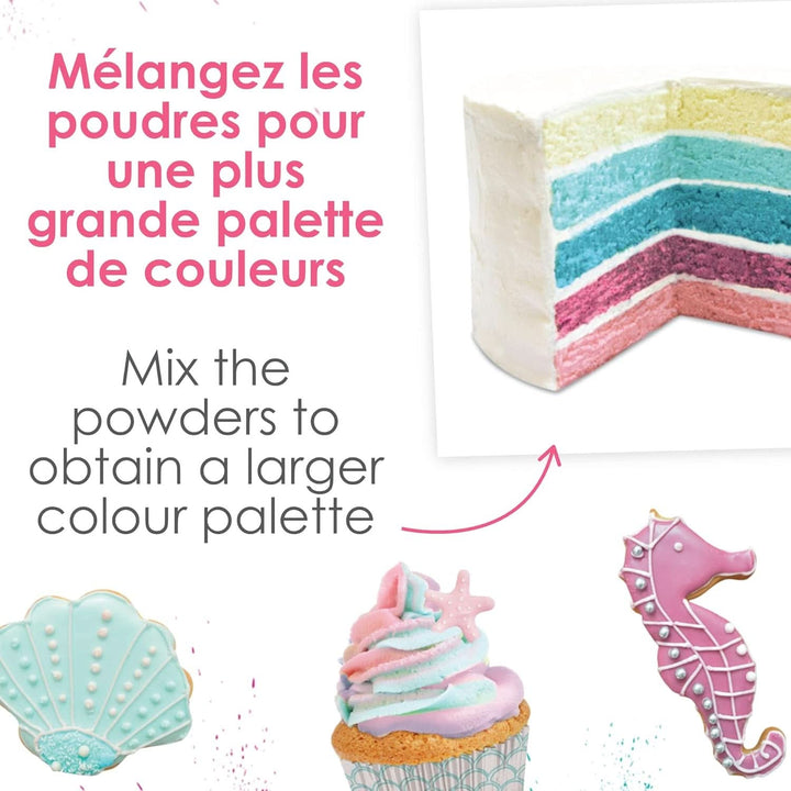 Scrapcooking, set 3 coloranți alimentari pudră Coloranti Alimentari Naty Shop