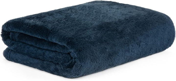 HOMLA Pătură roșie din fleece pufoasă și caldă - pentru canapea și pat Pătură confortabilă Pătură de canapea Pătură de living - ușor de întreținut 150 X 200 cm Roz Paturi si Cuverturi Besuche den HOMLA-Store Albastru marin Poliester