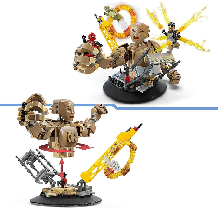 LEGO Marvel Spider-Man vs. Sandman: Showdown, jucărie de supererou cu figuri care includ Lizard și Electro, jucărie de construcție pentru jocuri de rol, cadou pentru băieți și fete entuziaști de acțiune 76280 Seturi de constructie Besuche den LEGO-Store