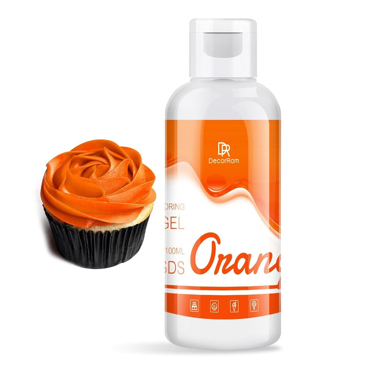 DecorRom, coloranti alimentari gel, 100 ml Coloranti Alimentari Naty Shop Portocaliu