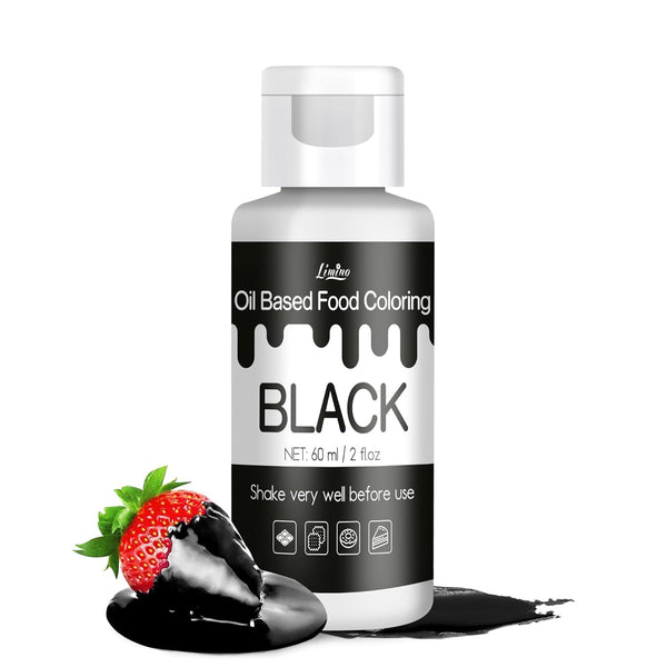 Limino, colorant alimentar pe bază de ulei, liposolubil, 60 ml Coloranti Alimentari Naty Shop Negru