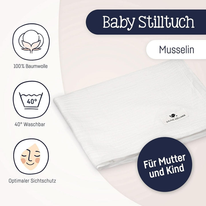 Bluza de alăptare Julius Zöllner din bumbac muselină 100%, OEKO-TEX STANDARD 100, Fabricat în Germania Accesorii Hrana si Alaptare Bebe Naty Shop