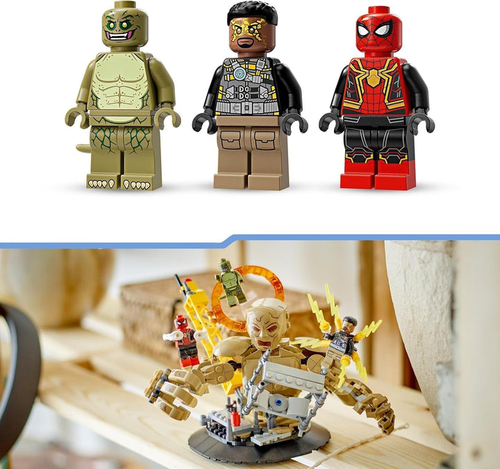 LEGO Marvel Spider-Man vs. Sandman: Showdown, jucărie de supererou cu figuri care includ Lizard și Electro, jucărie de construcție pentru jocuri de rol, cadou pentru băieți și fete entuziaști de acțiune 76280 Seturi de constructie Besuche den LEGO-Store