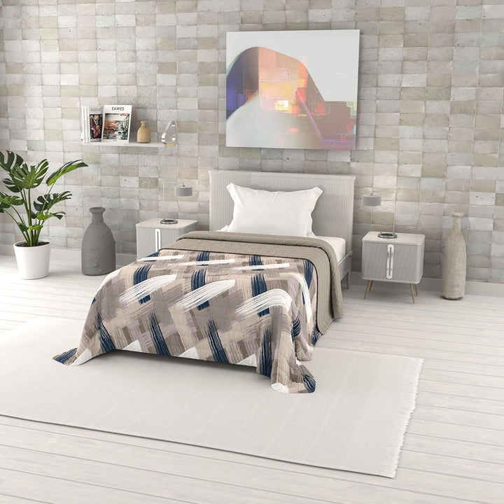 Cuvertură de vară imprimată Fantasy, umplutură din poliester, Petali, 260X270Cm