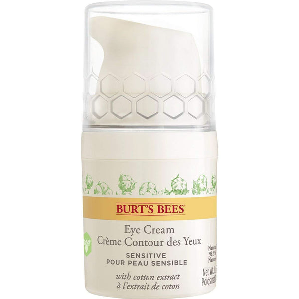 Burt'S Bees Cremă de ochi naturală pentru piele sensibilă cu extract de bumbac, 14 g Cosmetice si Infrumusetare Naty Shop Pentru piele sensibila