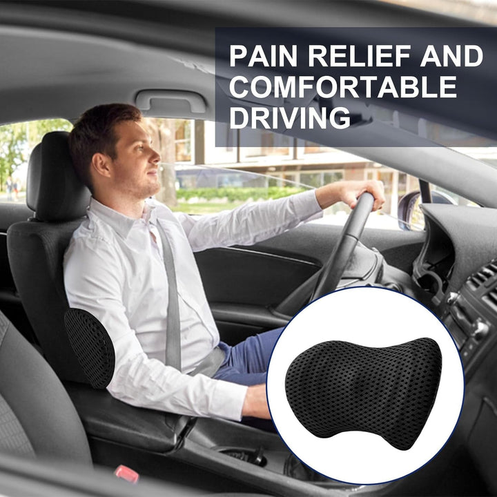Raxfekro pernă lombară pernă spate, pernă lombară ergonomică din spumă cu memorie, pernă spate pentru susținerea spatelui, pernă suport lombar pentru scaune auto și scaune de birou (negru) Perne lombare Naty Shop