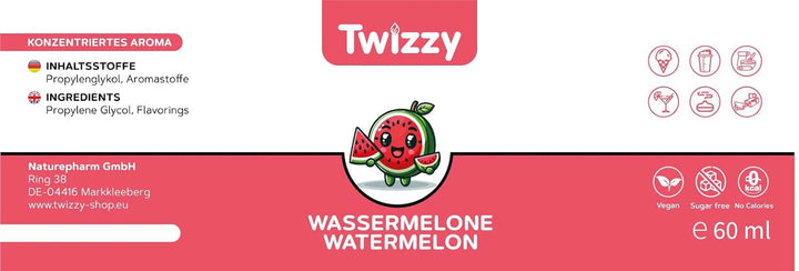 Twizzy Pepene Rosu,Food Flavouring - 60 ml - Aromă intensă Arome Naty Shop