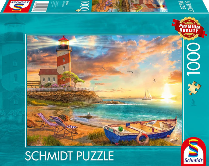 Schmidt Spiele 59765 Apus de soare în Golful Farului, puzzle jigsaw 1000 piese, colorat Puzzle Naty Shop Titlu implicit