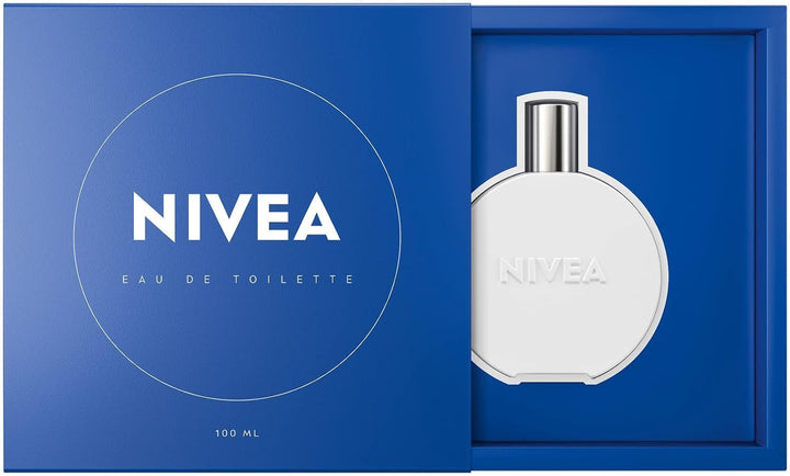 NIVEA Creme Eau De Toilette, Parfum cu aroma emblematică NIVEA Creme, Parfum unisex proaspăt și delicat în sticla emblematică de parfum (100 ml)